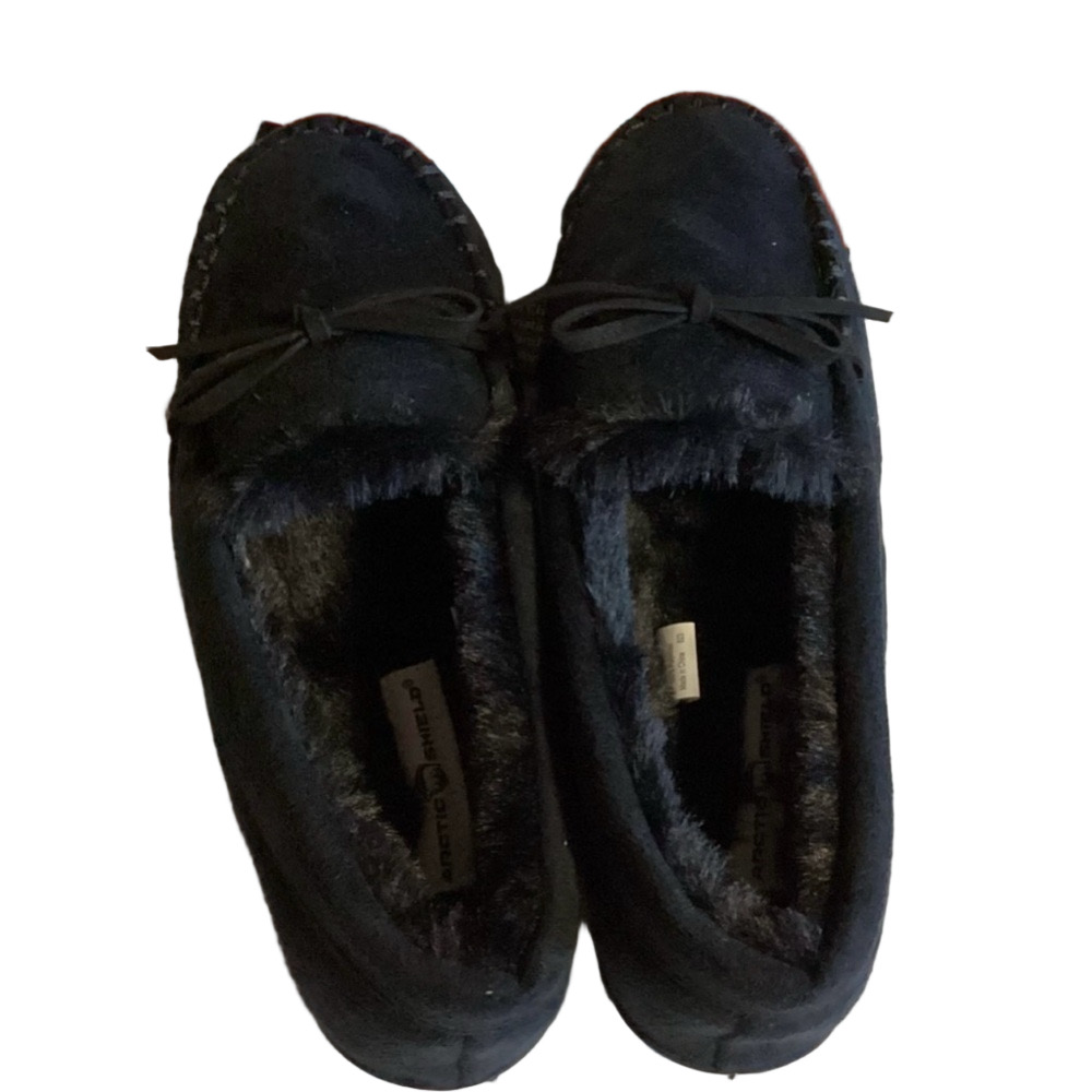 Arctic Shield Woman’s Black Memory Foam Indoor Outdoor Slippers Size 9 NWT